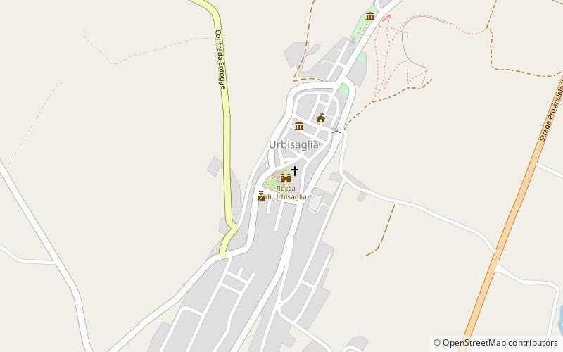 Rocca de Urbisaglia location map