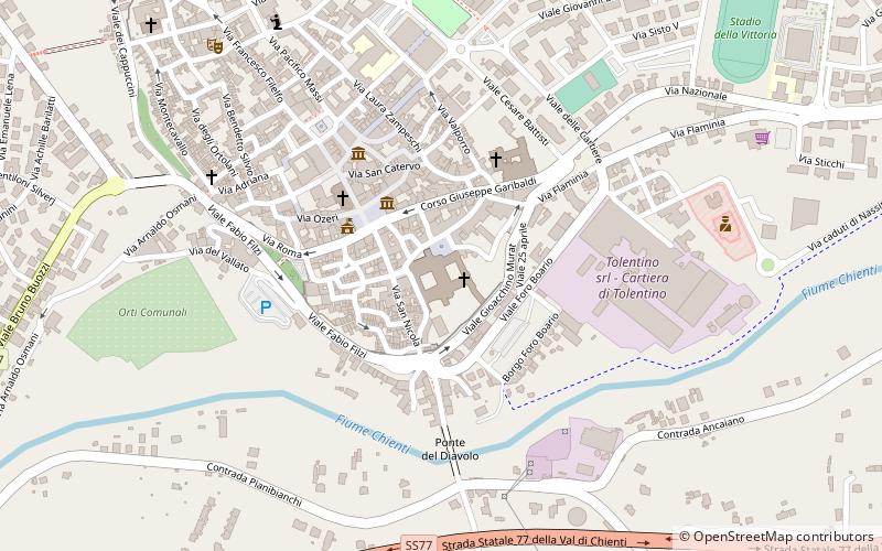 Basilique San Nicola de Tolentino location map