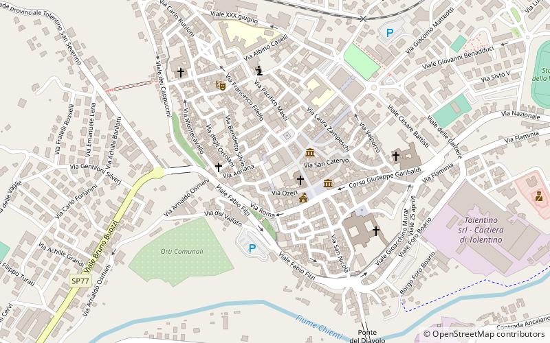 san francesco tolentino location map
