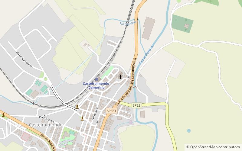san biagio castelraimondo location map