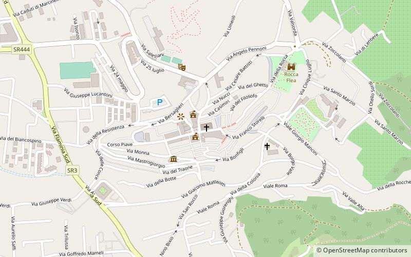 Gualdo Tadino Cathedral location map