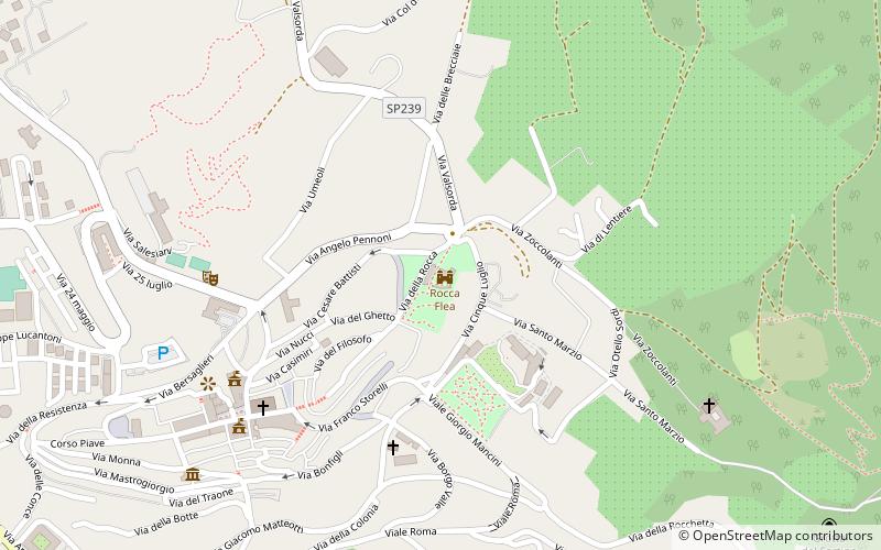 Rocca Flea location map