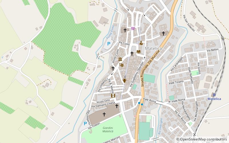 church of santagostino matelica location map