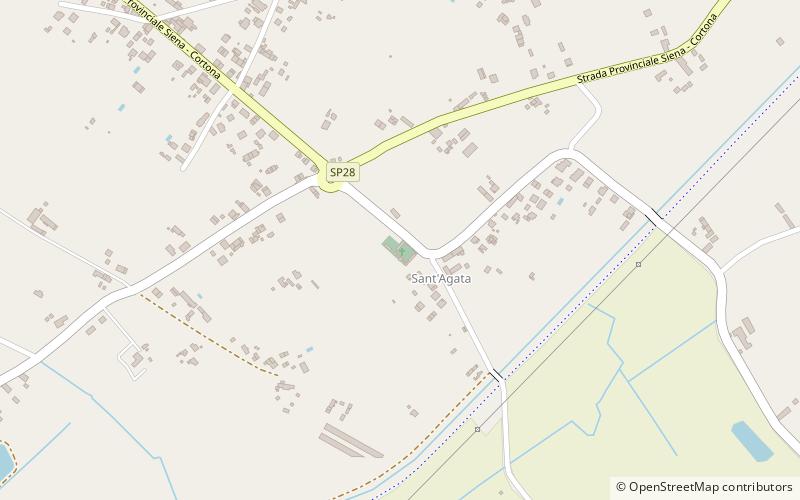santagata in cantalena cortone location map
