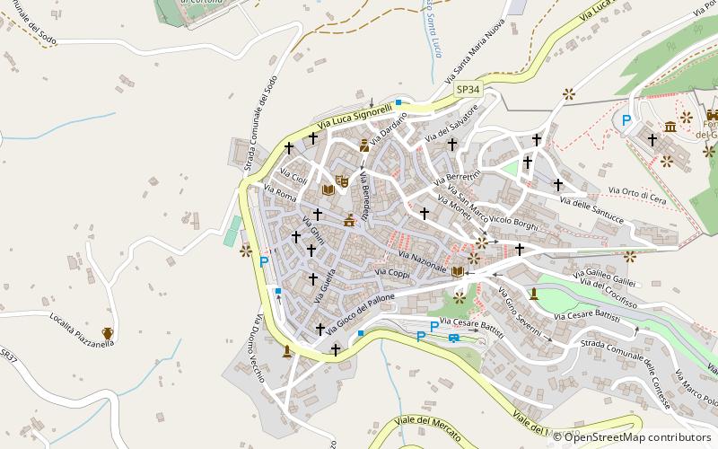 piazza della repubblica cortona location map
