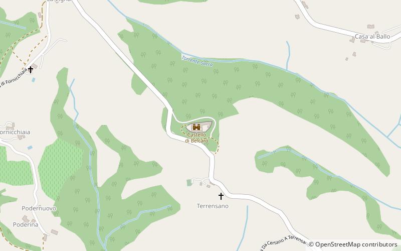 castello di belcaro sienne location map