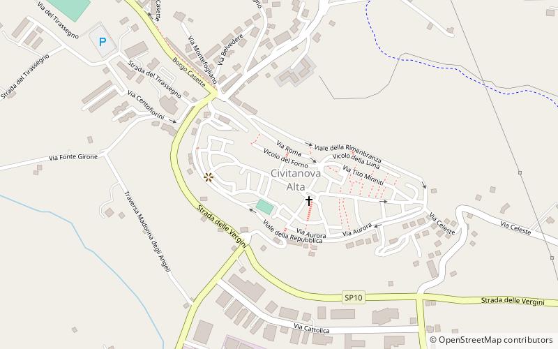 kosciol santagostino civitanova marche location map