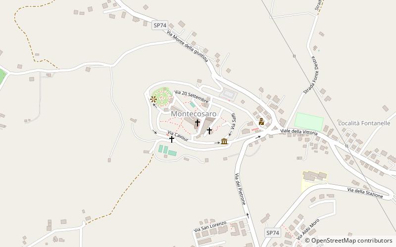 kosciol santagostino montecosaro location map