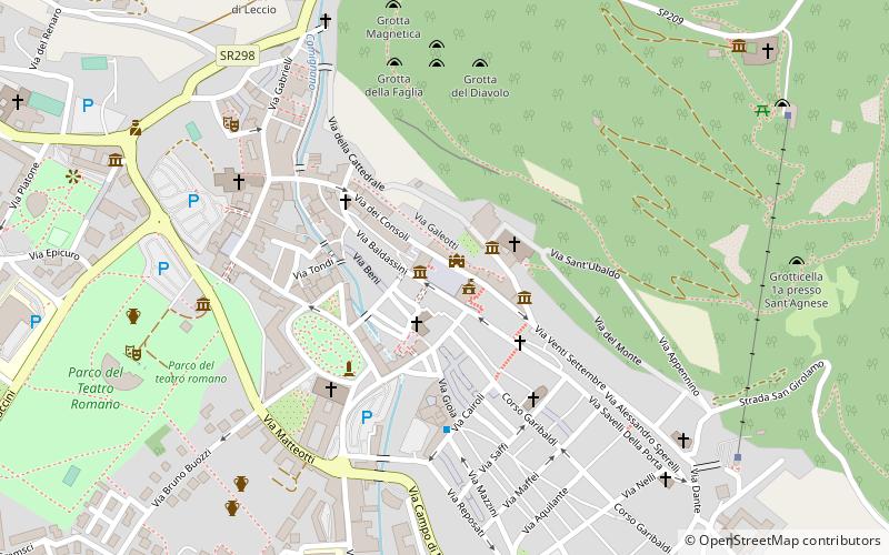 piazza grande gubbio location map