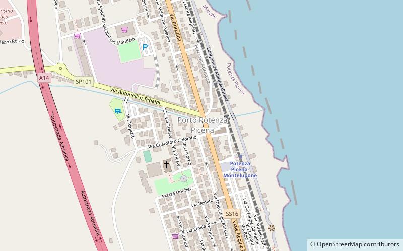 porto potenza picena location map
