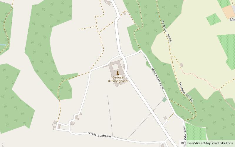 Certosa di Pontignano location map