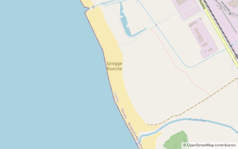 Spiagge bianche location map