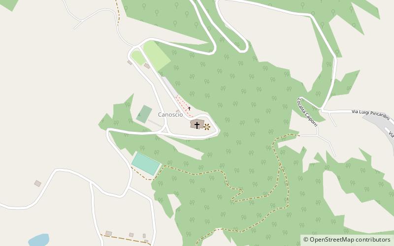 Santuario della Madonna del Transito di Canoscio location map