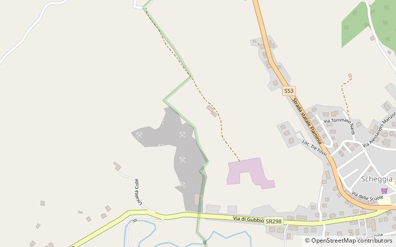 Scheggia Pass location map
