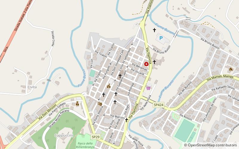 Cagli Cathedral location map