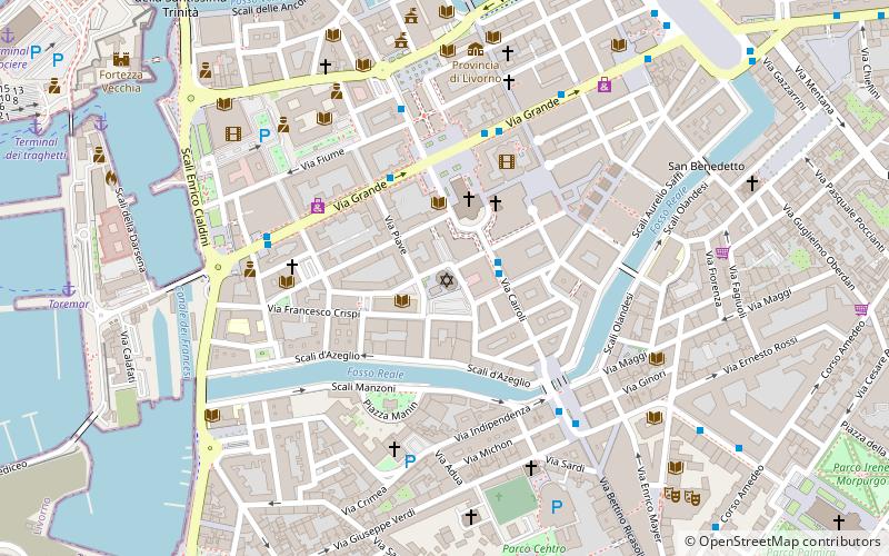 Sinagoga de Livorno location map