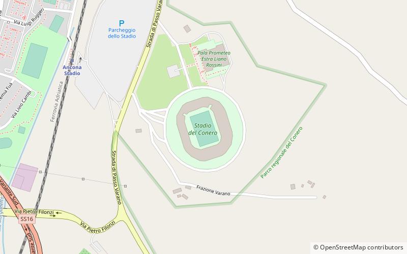 Stade Del Conero location map