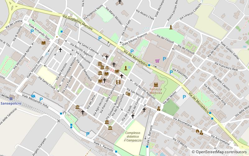 Aboca Museum location map