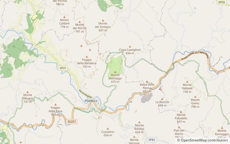 Monte Montiego location map