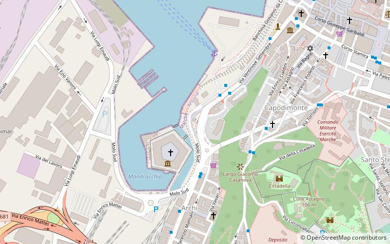 Porta Pia location map