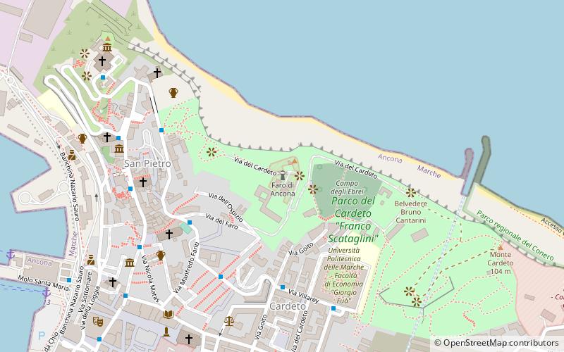 Phare d'Ancône location map