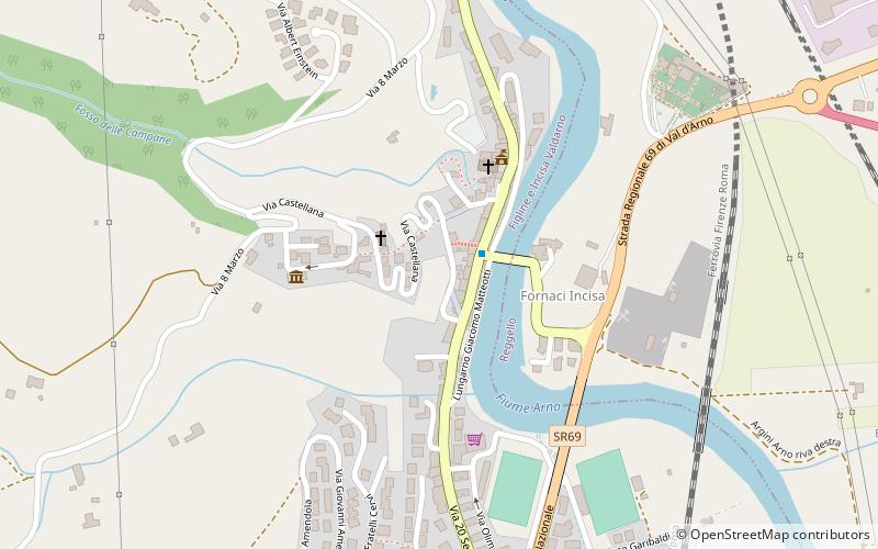 Incisa in Val d’Arno location map