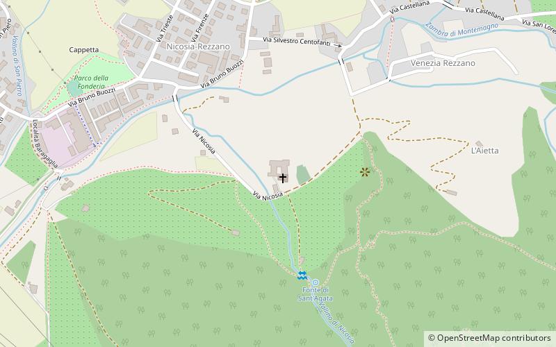 convento di nicosia calci location map