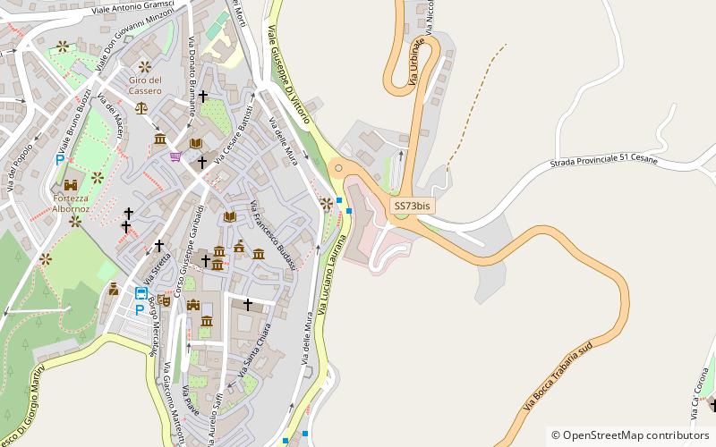 consorzio center urbino location map