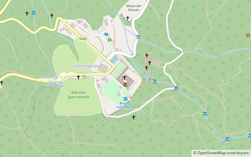 Vallombrosa Abbey location map