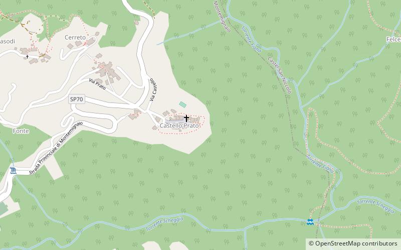 castle of montemignaio location map