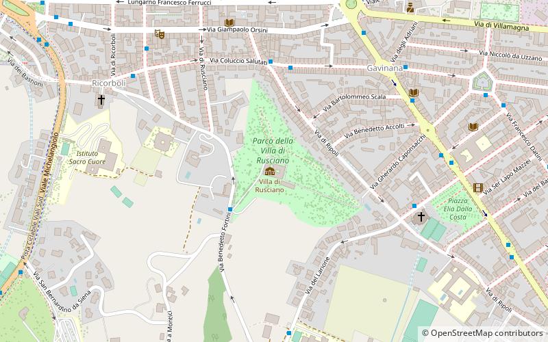 villa di rusciano florence location map