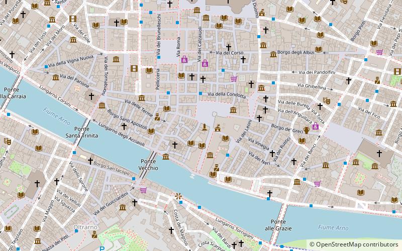 loggiato of the uffizi florence location map