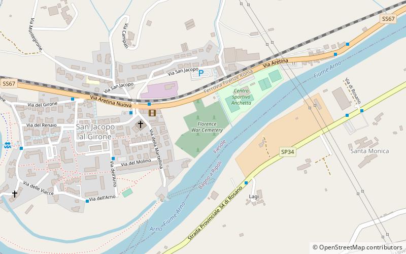 Florence War Cemetery location map