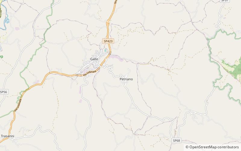 Petriano location map