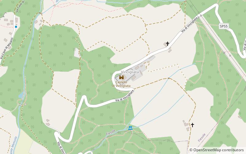 Castello di Vincigliata location map