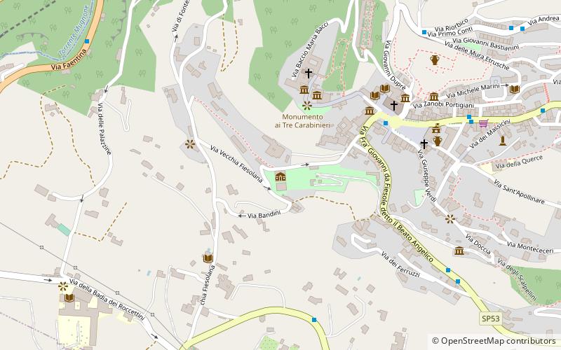 Villa Medici location map