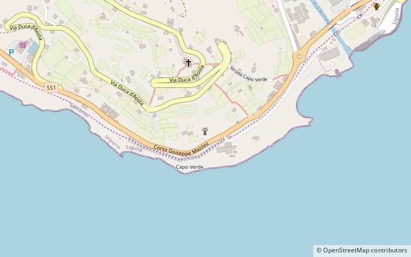 Phare de Capo dell'Arma location map