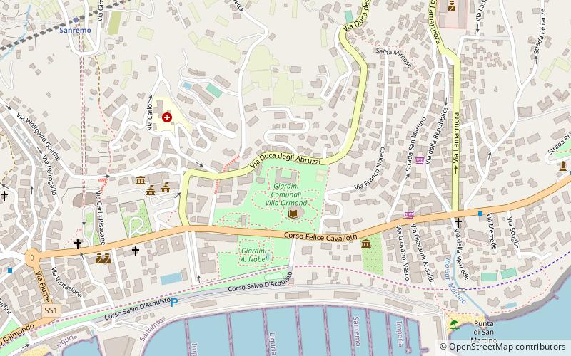 Villa Ormond Events location map
