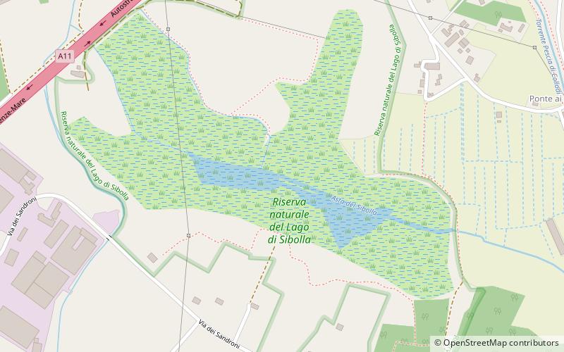 Lago di Sibolla location map