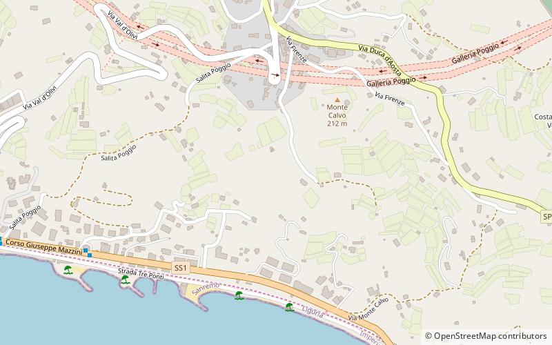 Poggio di San Remo location map