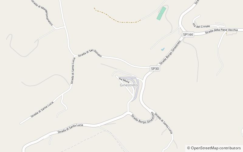 pieve di ginestreto pesaro location map
