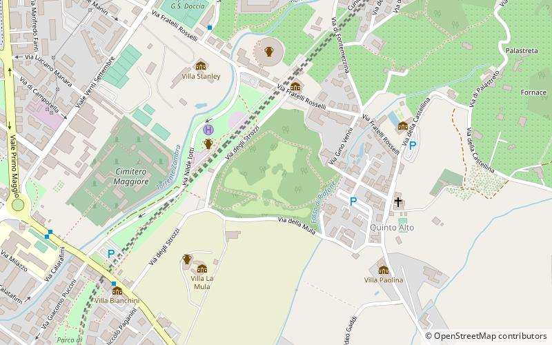 parco villa solaria sesto fiorentino location map
