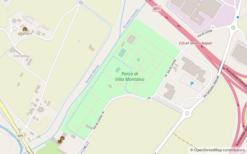 Parco di Villa Montalvo location map