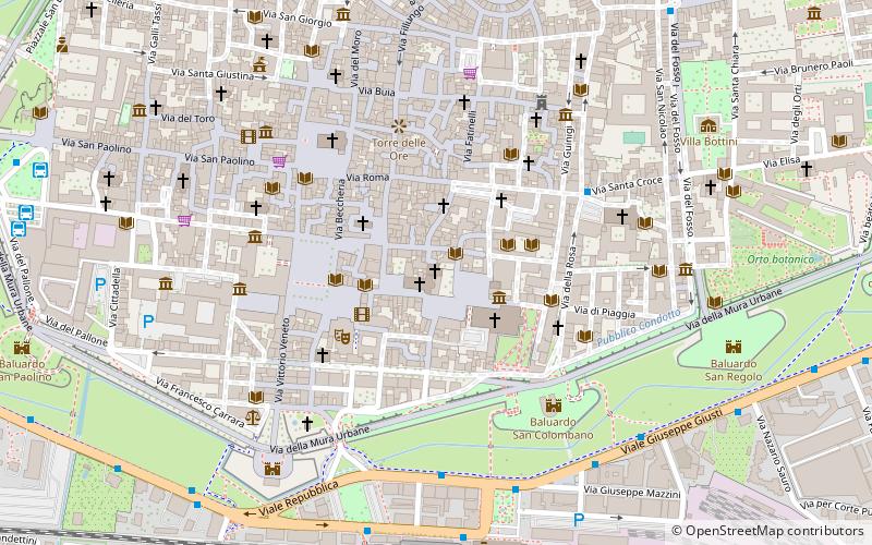 battistero lucca location map