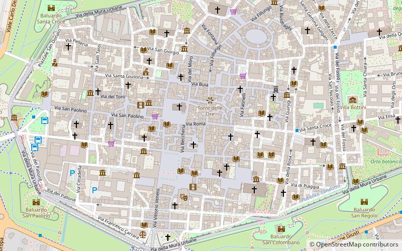 palazzo cenami luca location map