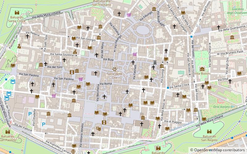 piazza san carlo lucca location map