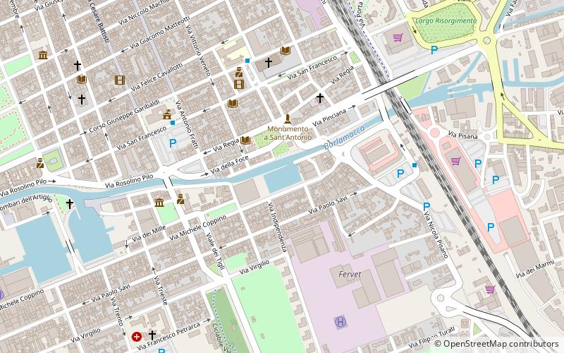 darsena lucca viareggio location map
