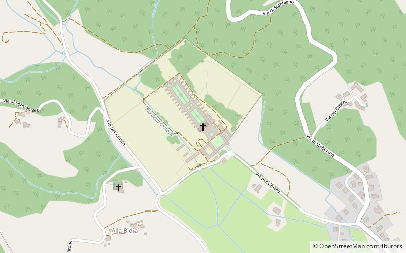 Certosa di Farneta location map
