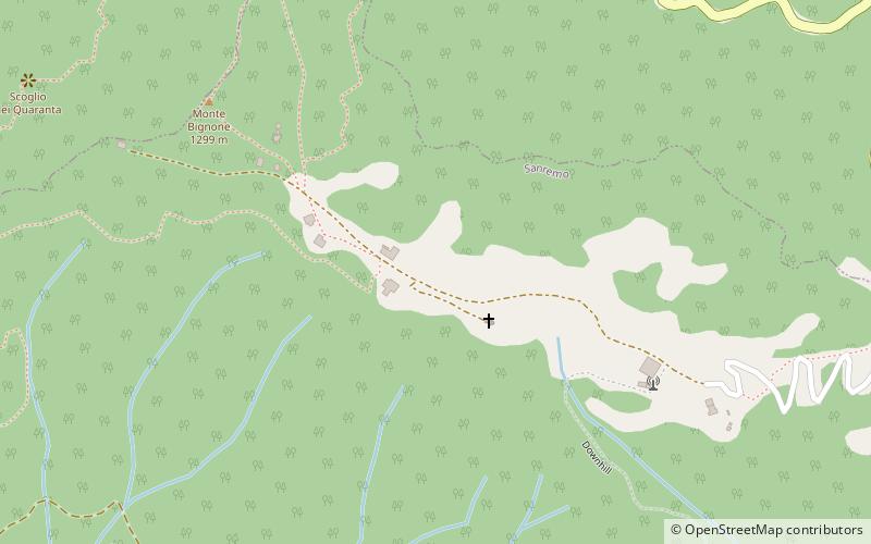 Mont Bignone location map