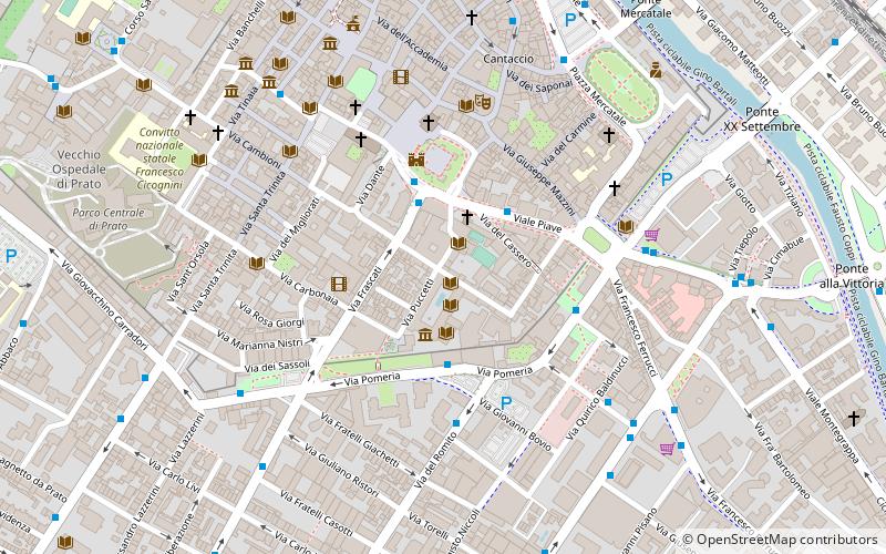 Prato Textile Museum location map